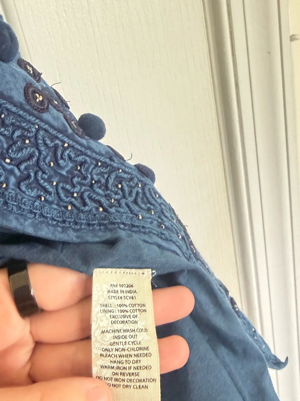Soft Surroundings NEW Theodora Bolero in Indigo